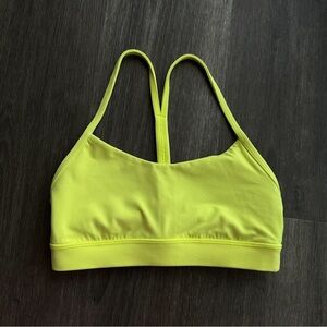 Lululemon Flow Y Bra Nulu Yellow